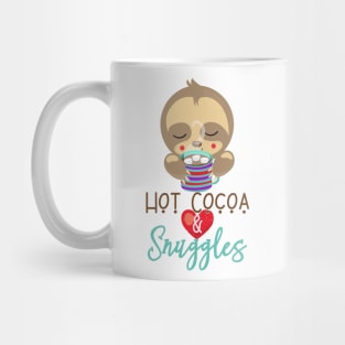 Sleeping Sloth Hot Cocoa and Snuggles Mug